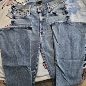 Stylish Blue Straight Leg Jeans